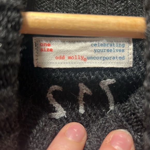 Odd Molly Wool Poncho with Tassels - Picture 9 of 9